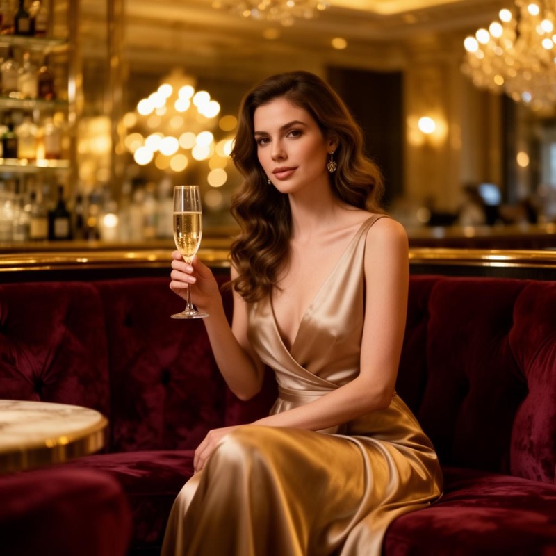 An evening in a softly lit lounge